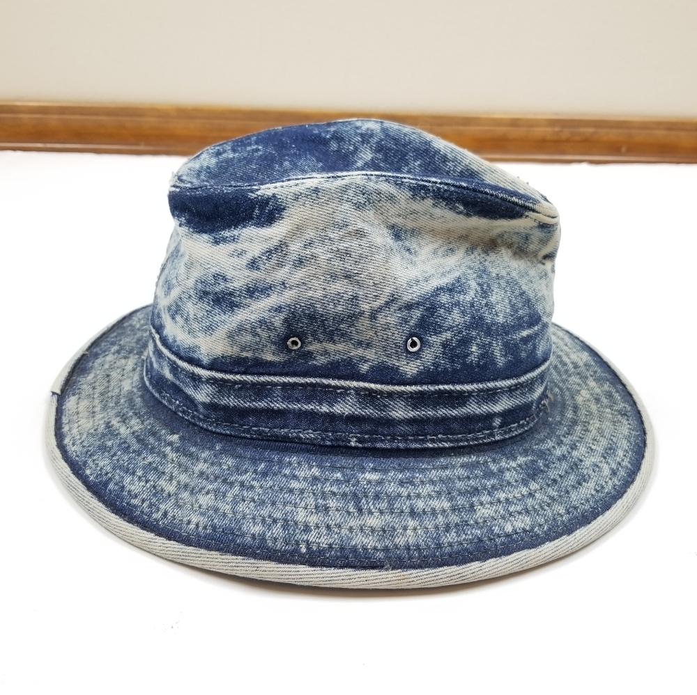 VTG 90's 00's Henschel Fedora Denim Jeans Hats - Picture 4 of 9